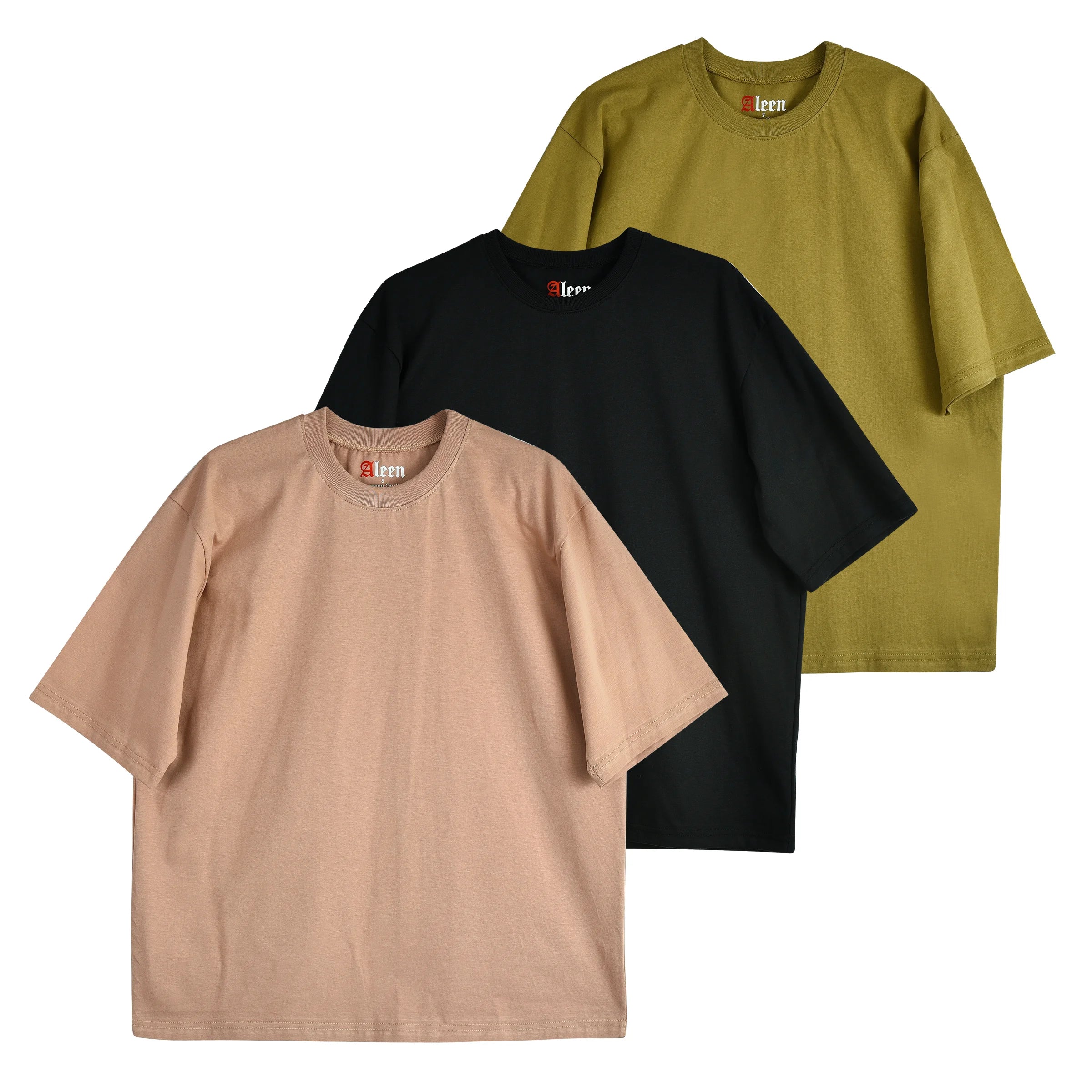 Pack of 3 Men’s cotton Oversized T shirts
