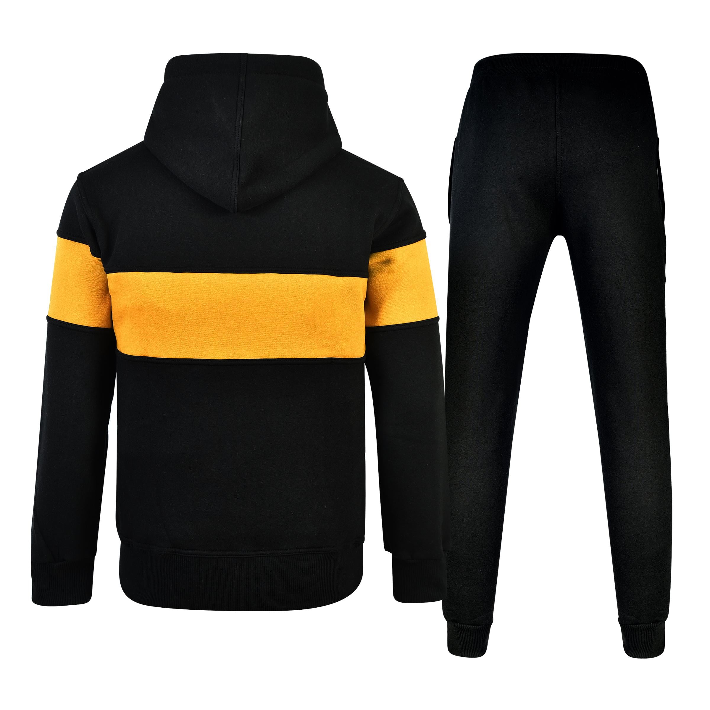Men's Tracksuit Black and Orange