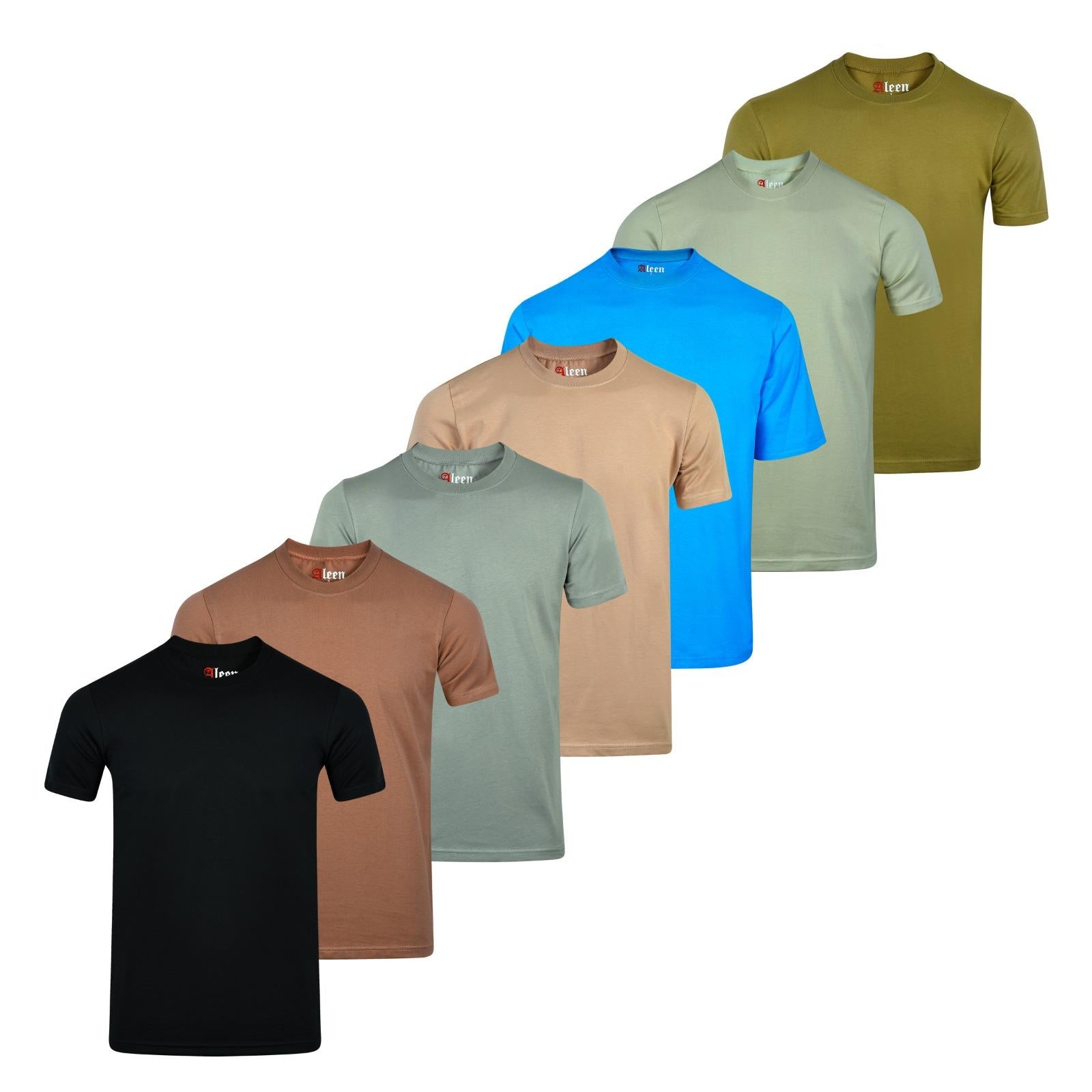 Pack of 7 Men’s cotton regular fit T shirt